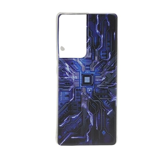Galaxy S21 Ultra - S30 Ultra Circuit Board Phone Case Blue - Picture 1 of 2